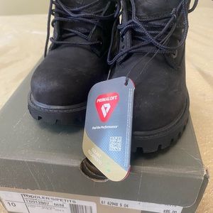 (New)Timberland toddlers/Petits color black size 10